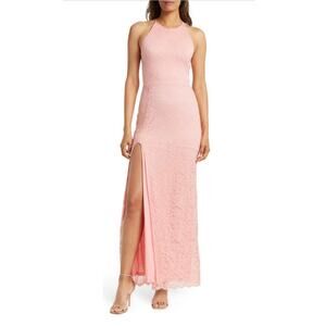 Love by Design Vesta Stretch Lace Maxi Dress In Mary's Rose Size XL